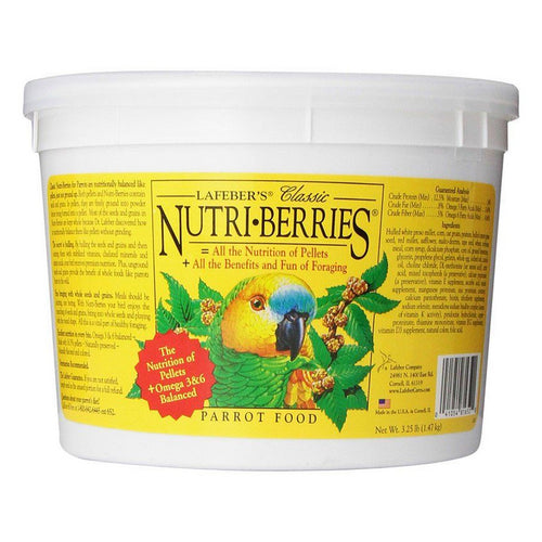 Classic Nutri-Berries Parrot Food 3.25 lb Bucket by Lafeber