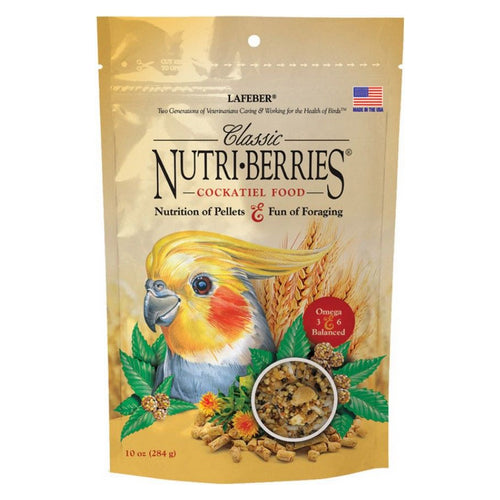 Classic Nutri-Berries Cockatiel Food 10 oz by Lafeber