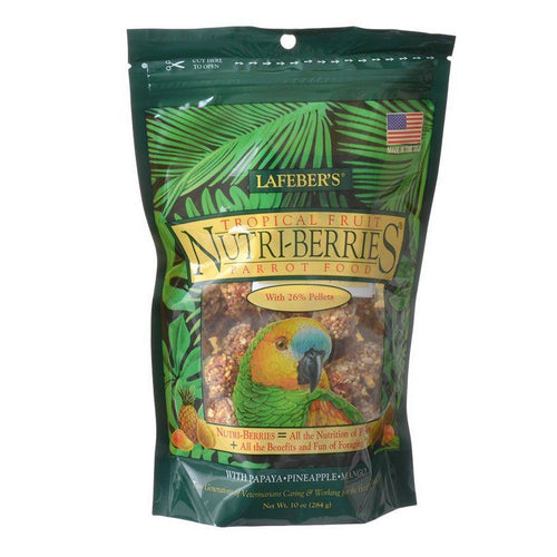 Tropical Fruit Nutri-Berries Parrot Food 10 oz by Lafeber