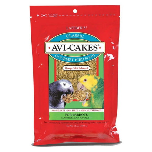 Classic Avi-Cakes Gourmet Parrot Food 12 oz by Lafeber