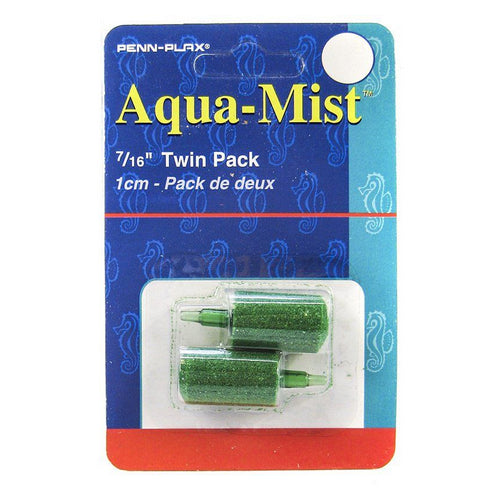 Aqua-Mist Cylinder Airstone 7/16" Long Airstone (2 Pack) by Penn Plax