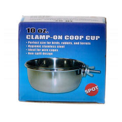 Stainless Steel Coop Cup with Bolt Clamp 10 oz by Spot