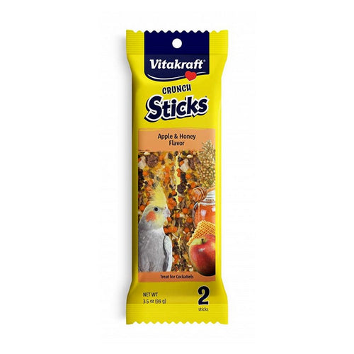 Crunch Sticks Apple & Honey Cockatiels Treats 2 Pack by Vitakraft