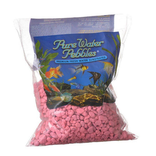 Aquarium Gravel - Neon Pink 2 lbs (3.1-6.3 mm Grain) by Pure Water Pebbles