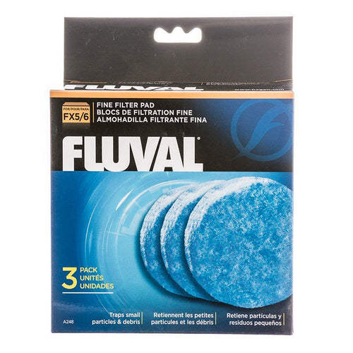 Fine FX5/6 Filter Pad 6.5" Diameter (3 Pack) by Fluval
