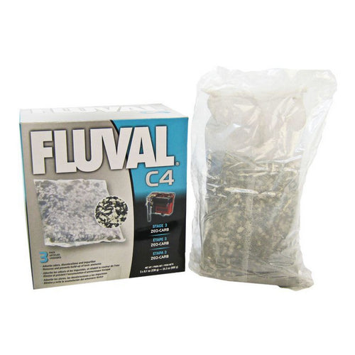 Zeo-Carb Filter Bags For C4 Power Filter (3 Pack) by Fluval