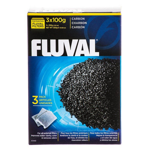 Carbon Bags 3 x 100 Gram Bags (3 Pack) by Fluval