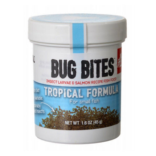 Bug Bites Tropical Formula Granules for Small Fish 1.59 oz by Fluval