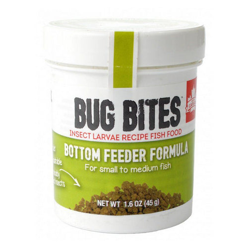 Bug Bites Bottom Feeder Formula Granules for Small-Medium Fish 1.59 oz by Fluval