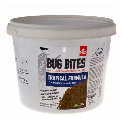 Bug Bites Tropical Formula Granules for Medium-Large Fish 3.74 lbs by Fluval