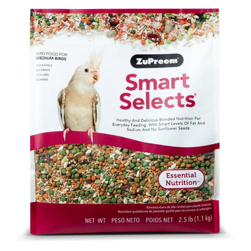 Smart Selects Bird Food for Medium Birds 2.5 lbs by ZuPreem