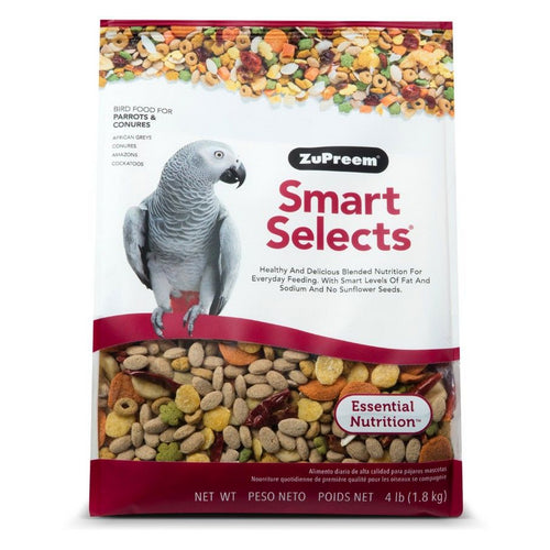 Smart Selects Bird Food for Parrots & Conures 4 lbs by ZuPreem