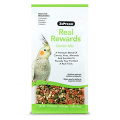 Real Rewards Garden Mix Treats for Medium Birds 6 oz by ZuPreem