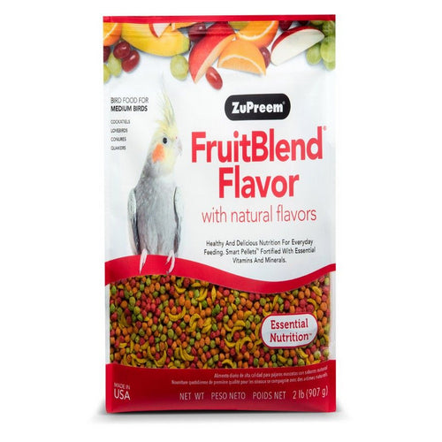 FruitBlend Flavor Bird Food for Medium Birds 2 lbs by ZuPreem