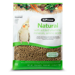 Natural Blend Bird Food - Cockatiel Medium (3 lbs) by ZuPreem