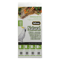 Natural Blend Bird Food - Parrot & Conure 20 lbs by ZuPreem