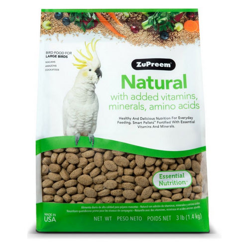 Natural Blend Bird Food - Large Parrot Large (3 lbs) by ZuPreem