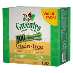 Greenies Grain Free Teenie Dental Dog Treat 130 count by Greenies