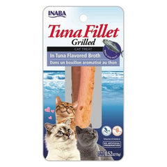 Inaba Tuna Fillet Grilled Cat Treat in Tuna Flavored Broth 0.52 oz by Inaba