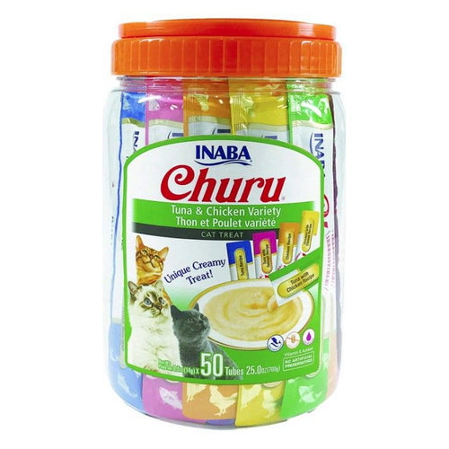 Inaba Churu Tuna and Chicken Variety Creamy Cat Treat 50 count by Inaba