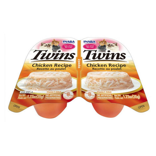 Inaba Twin Packs Chicken in Chicken FLavored Broth Side Dish for Cats 3 count by Inaba