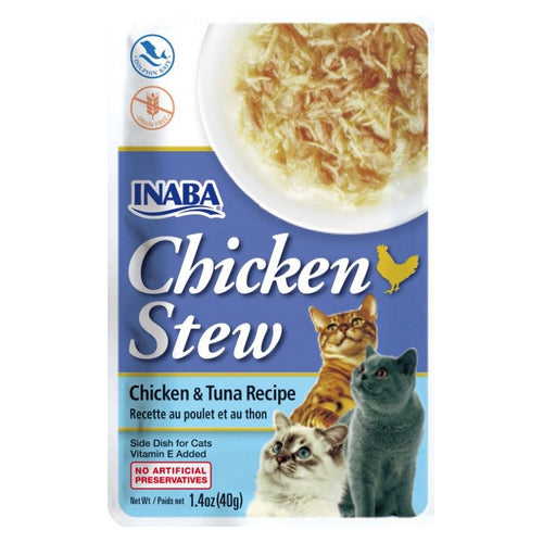 Inaba Chicken Stew Chicken with Tuna Recipe Side Dish for Cats 1.4 oz by Inaba