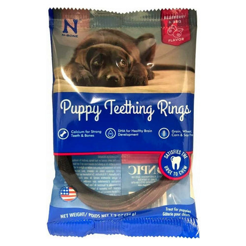 N-Bone Puppy Teething Ring Blueberry Flavor 1 count by N-Bone