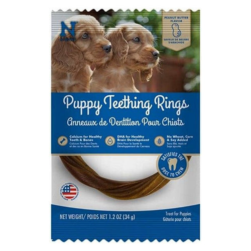 N-Bone Puppy Teething Rings Peanut Butter Flavor 1 count by N-Bone