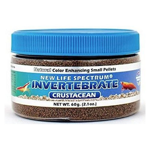 New Life Spectrum Natural Color Enhancing Invertebrate Crustacean Small Pellet 60 g by New Life Spectrum