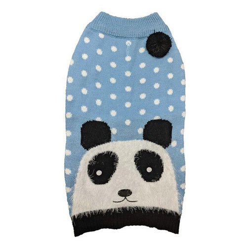 Fashion Pet Panda Dog Sweater Blue Small by Fashion Pet