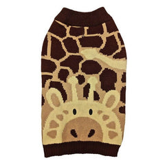 Fashion Pet Giraffe Dog Sweater Brown XX-Small by Fashion Pet