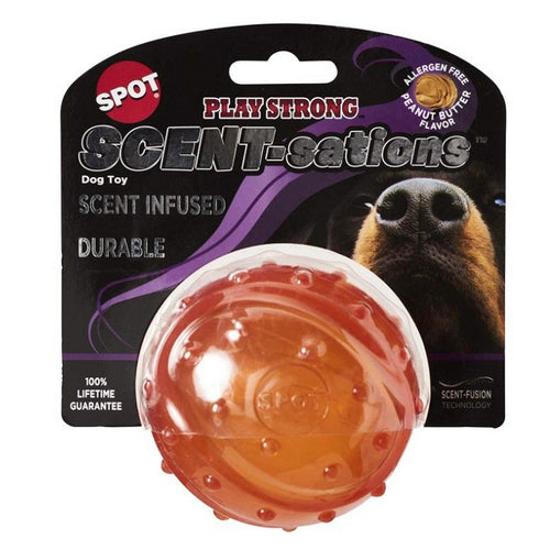 Spot Scent-Sation Peanut Butter Scented Ball 3.25" - 1 count by Spot