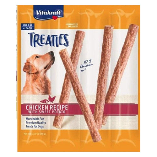 VitaKraft Treaties Smoked Chicken with Sweet Potato Grab-n-Go Dog Treats 4 count by Vitakraft