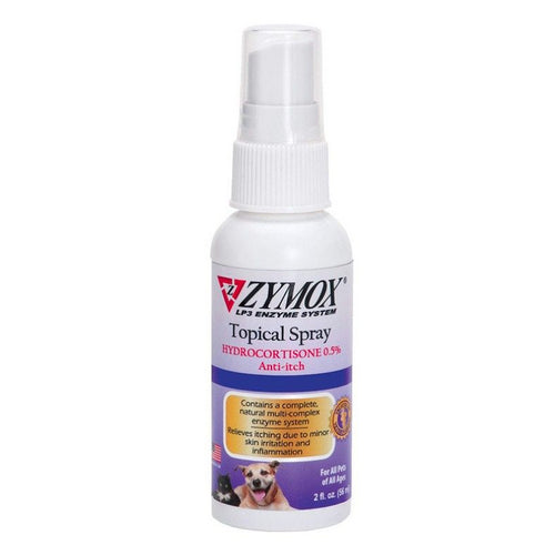 Zymox Topical Spray with Hydrocortisone for Dogs and Cats 2 oz by Zymox