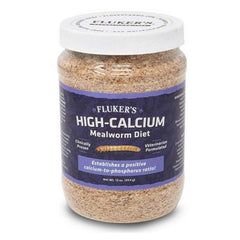 Flukers High-Calcium Mealworm Diet 12 oz by Flukers