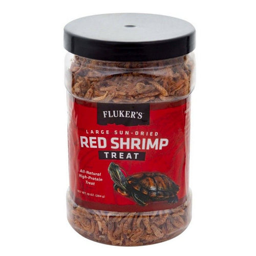 Flukers Sun-Dried Large Red Shrimp Treat 10 oz by Flukers