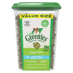 Greenies Feline Natural Dental Treats Catnip Flavor 9.75 oz by Greenies