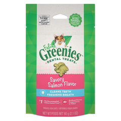 Greenies Feline Natural Dental Treats Tempting Salmon Flavor 2.5 oz by Greenies