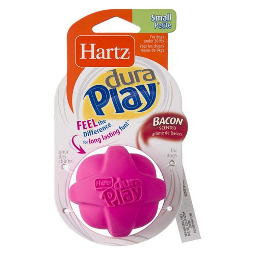 Hartz Dura Play Bacon Scented Dog Ball Toy Small 1 count by Hartz