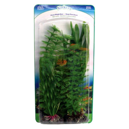 Penn Plax Green Aquarium Plant Value Pack Assorted Sizes 4 count by Penn Plax