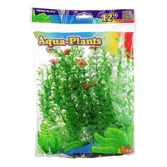 Penn Plax Plastic Plant Pack 12" Green 6 count by Penn Plax