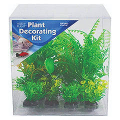 Penn Plax Aquarium Plant Decoration Kit Green 6 count by Penn Plax