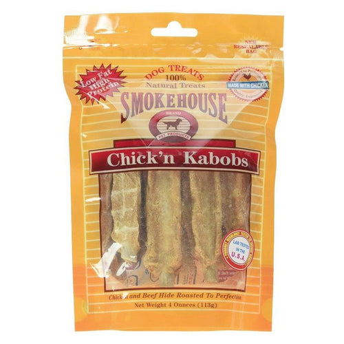 Smokehouse Chick'n N Kabobs Natural Dog Treat 4 oz by Smokehouse