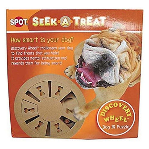 Spot Seek-A-Treat Discovery Wheel Interactive Dog Treat and Toy Puzzle 1 count by Spot