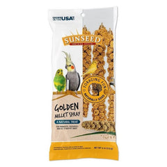 Sunseed Golden Millet Spray Natural Bird Treat 4 oz by Sunseed