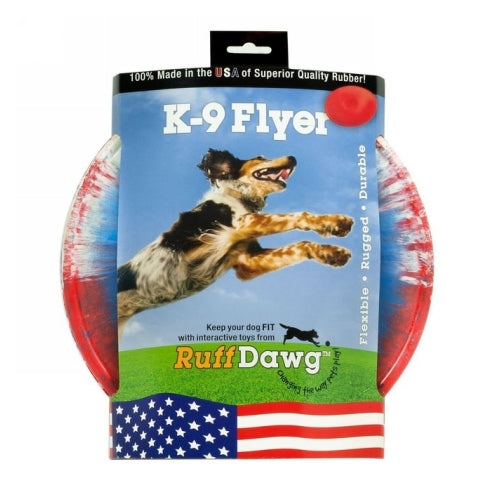 K-9 Flyer Dog Toy 9.5" Large 1 Count by Ruffdawg