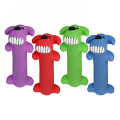Loofa Latex Dog Toy 6" Assorted Colors 1 Count by Multipet