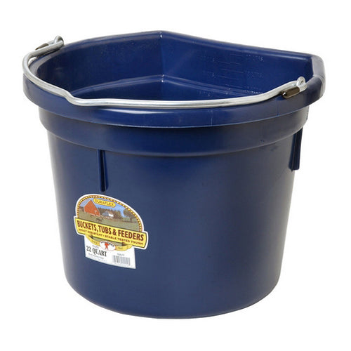 DuraFlex Plastic Flatback Bucket  Navy 1 Count by Duraflex