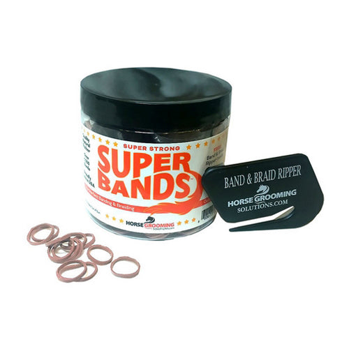 Super Bands Red/Sorrel 0.25 Lbs by Horse Grooming Solutions