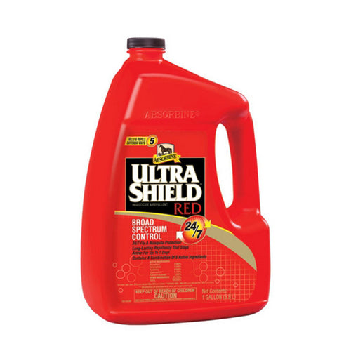 Ultra Shield Red Fly Spray for Horses 1 Gallon by Absorbine